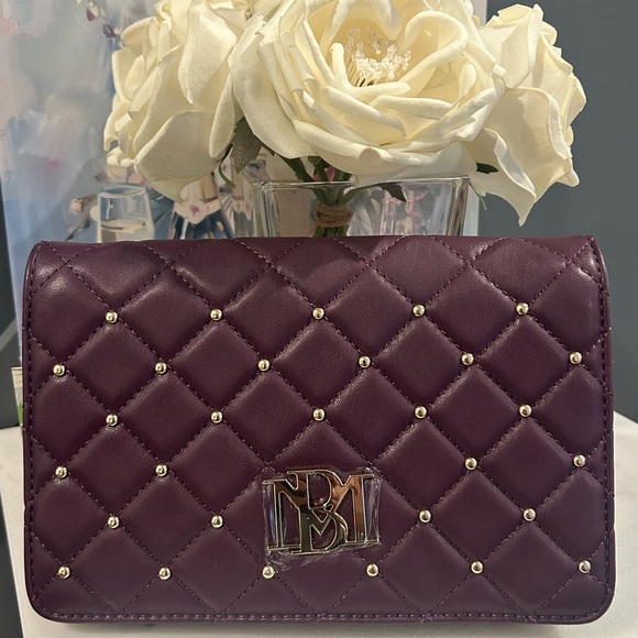 Badgley Mischka Handbags - Elegant Purple Quilted Luxury Bag